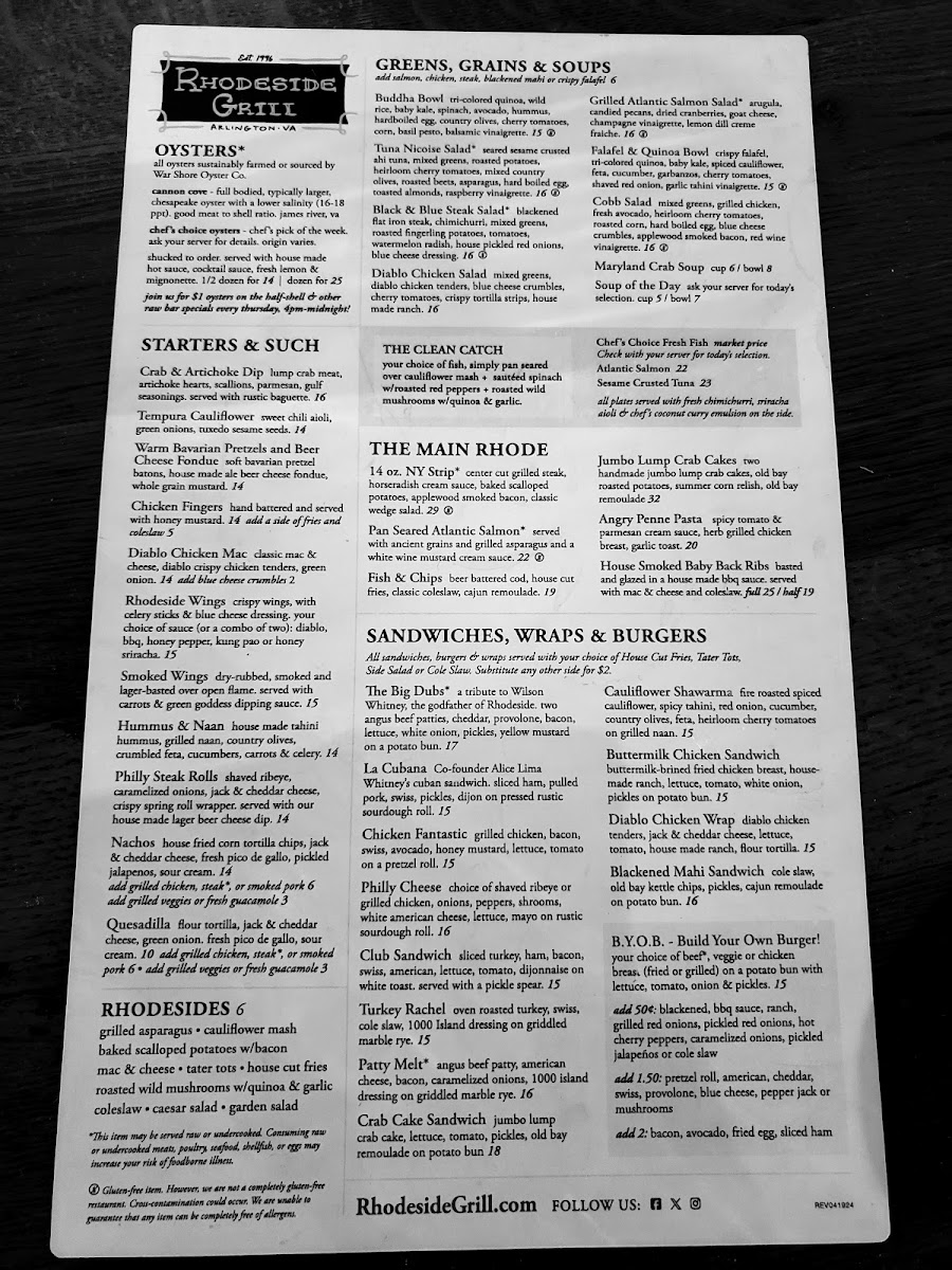 Menu Rhodeside Grill-1